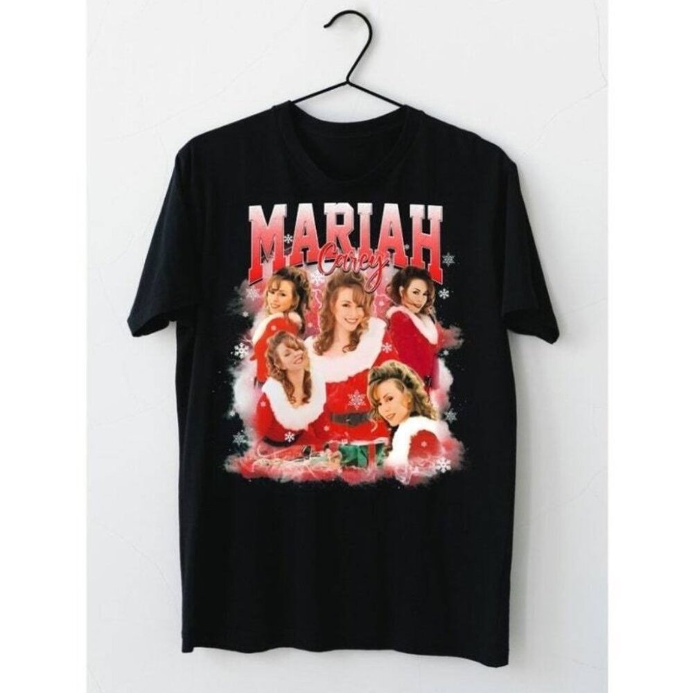 Mariah Carey Christmas Shirt All I Want For Christmas Happy Xmas Tee - Picture 1 of 2